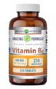 Fórmulas asombrosas Vitamina B6 Suplemento TENIDO 100 Mg por Serving TENIDO Tablets TENIDO NO Gluten-Free TEN Made in USA (1 Pack, 250 Count)