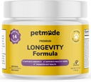 Turquía Tail Mushroom for Dogs - Vitaminas y Suplementos para perros - Prebióticos " Probióticos para la longevidad, Immune Support " Digestion - con Clorella, Dandelion Root, Vitamina E " More- 5.3 Oz
