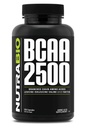 NutraBio – BCAA 2500 – Aminoácidos de cadena ramificados – Apoyar el nuevo crecimiento muscular y prevenir la desintegración muscular – 250 cápsulas