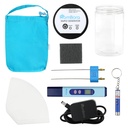 Colloidal Silver Generator Kit – 99.99% (Ag) Rodes, TDS Meter Colloidal Silver Machine, Indicador de agua impuro, Máquina de ionizador de agua para el hogar, Bolsa de viaje, Kit simple