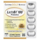 California Gold Nutrition LactoBif Probiotics, 100 Bllion CFU, 8 Active &amp; Clinically Researched Probiotic Strains, Sugar-Free, Vegetarian, Individually Double-foil Blister Sealed, 30 Veggie Capsules
