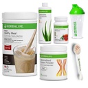 Herbalife Shake Healthy Meal Kit   Cookies y Cream Fórmula 1 + Herbal Aloe (Mango) + Herbal Tea Concentrate + Protein Powder + Shaker Cup & Spoon