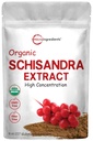 Orgánica Schisandra Extract Powder, 8 onzas, Adaptogen Tradicional y Filler Gratis, Suplemento puro de Schisandra, apoya el hígado Detox y la salud cognitiva, sin GMOs