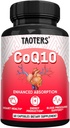 CoQ10 400MG Suplemento Por Servir vidas Coenzyme Q10 Capsules con Dandelion Orgánica Root 840MG, Calcio 64MG, Black Pepper Extracto 40MG soporte para la salud del corazón y la producción energética eterna 60 cápsulas
