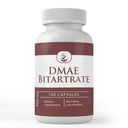 Ingredientes originales puros DMAE Bitartrate, (100 cápsulas) Siempre puros, sin aditivos ni artillería, Lab Verified