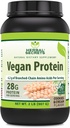 Herbal Secrets Vegan Protein ← Cookies " Cream Flavor ← 28 Grams Protein  23 Servings  6.2 Grams BCAA Supplement ←