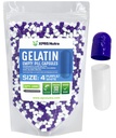 XPRS Nutra Size 4 Empty Capsules - 100 Cuentas Pequeños Empty Gelatin Capsules - Pills DIY Capsule Filling - Fillable Pure Bovine Pill Gel Caps for Do-It-Yourself Suplementos (Purple/White)