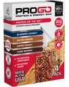 ProGo Protein Bares, Bajo Azúcar, High Protein Snacks (hasta 21g) - 95% Pure Isolate for Faster Muscle Growth & Recovery, Low Calorie, Sweetened w/Peanut Butter & Raw Honey (4-Count, Starter Pack)