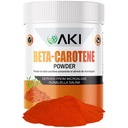 AKI Beta Caroteno 10% Powder (1.5oz/42.52g) Fount de sabor altamente concentrado de vitamina A, mayo ayuda a apoyar funciones corporales, habilidad, sistema inmunitario y ojo - GMO Free &amp; Vegan Friendly
