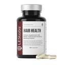 LES Labs Hair Health – Hair Growth & Nails Supplement, Improved Thickness, Strength & Fullness – Keratin, Biotin, Pumpkin Seed & MSM – 60 cápsulas