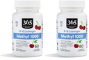 Mercado completo de alimentos, Metil B-12 Lozenges 1000mcg, Cherry Flavor, 60 ct (Pack of 2)
