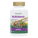 Natures Plus Animal Parade Gold Children's Multivitamin, Grape Flavor - 120 Chewable Animal Shaped Tablets - Vegan, Gluten Gratis - 60 Servings