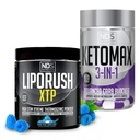 NDS Nutrition XTP Thermogenic Blue Berry Snow Cone (45 Servings) y Keto-Max Advanced 3-in-1 Pills Carb Blocker Appetite Suppressant (90 Capsules)