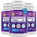 Genex Fórmulas 1500mg Resveratrol with BioPerine for Absorption (3 Pack) peru Organic Trans-Resveratrol Capsules from Japanese Knotweed, Antioxidant Supplement for Healthy Aging