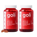 Suplemento Nutricional de Goli, Vinagre de manzana de Gummy Vitaminas Nutrición, 2 Pack de 60 Cuentas