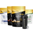 Transformación Vainilla &amp; Chocolate Protein Powder ← Super Greens Superfood Green Juice Powder ← Grass-Fed Hydrolyzed Collagen Peptides Powder ← Transformation Performance Shaker BlenderBottle