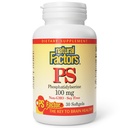 Factores naturales, Phosphatidylserine, Soporte para Funciones de memoria, concentración y cerebro, Soy y Gluten Gratis, 30 Softgels