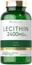 Carlyle Lecithin Suplemento Silencio 2400mg  240 Softgel Capsules Silencio con Phospholipid naturalmente-Occuring