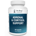 Dr. Berg Adrenal " Cortisol Capsules - Suplemento Adrenal " Gerente de Cortisol - Mood, Focus, Relax and Stress Support - Suplementos adrenales con extractos de Ashwagandha - 60 cápsulas