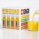 +GNGR 24 Zapatos Variety Pack of Organic Immunity Boosting Ginger Shots - Cold Pressed Ginger Shots for All Natural Digestive and Immune Support - Nada Artificial - USDA Organic 2 fl oz (Pack of 24)