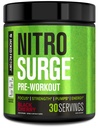 Jacked Factory NITROSURGE Pre Workout Suplemento - Endless Energy, Instant Strength Gains, Clear Focus and Intense Pumps - NO Booster &amp; Powerful Preworkout Energy Powder - 30 Servings, Black Cherry