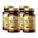Solgar Yeast-Free Selenium 100 mcg - 100 Tablets, Pack of 4 - Supports Antioxidant &amp; Immune System Health - Non-GMO, Gluten Free, Dairy Free, Kosher - 400 Total Servings