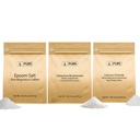 Ingredientes originales puros Bicarbonato de potasio, Cloruro de calcio, &amp; Epsom Salt Bundle, (1lb) Alimentos seguros, Limpieza &amp; Cocina