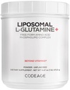 Codeage Liposomal L-Glutamine Powder - High-Potency L-Glutamine 5,000 mg por Serving - 3-Month Supply - Entrega Liposomal, Free-Form Amino Acid, Desflavored Glutamine - Non-GMO Gluten-Free - 16.67 oz