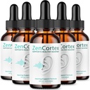 (5 Pack) Zencortex For Tinnitus Relief - Fórmula Oficial - Zencortex Drops for Ears, Zen Cortex 24 Tinnitus Drops Liquid Supplement Reviews, Zen Cortex Hearing Support Fórmula, Zencortex Oral (10oz)