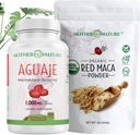 Belleza Bundle – Aguaje Capsules + Red Maca Powder ← Superalimentos Orgánicos para el Pelo, Esquín &amp; Bienestar TENIDO Rico en Vitaminas & Minerales ANTE Vegan, No GMO