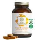 PURE SYNERGY Super B-Complex TENIDO Complejo Vitamina B Hecho con alimentos integrales orgánicos Ø Suplemento Vegan con vitamina natural B12, niacina y Folate  durable para la energía, Focus y Mood Support (60 Tablets)