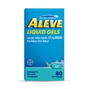 Aliviador de dolor de aleve &amp; Reductor de fiebre Líquida, Naproxen Sodium, Alivio del dolor, 80 Conde