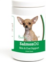 Hierbas saludables Chihuahua Salmón Aceite Mandíbulas suaves 90 Cuenta