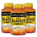 Mason Natural Daily Bladder Comfort, 30,Day Supply, con Calcio, Pumpkin Seed y Soy Germ para soportar la función normal de la vejiga, 60 cápsulas (Pack of 3)