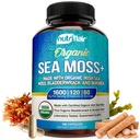 NutriFlair Organic Sea Moss 1600mg, 120 Capsules Plus Bladderwrack &amp; Burdock - Prebiotic Super Food - Immune System &amp; Digestive Health - Thyroid, Healthy Skin, Keto Detox, Gut