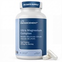 Life Enhancement Complejo de Magnesio Ultra Triple para Mujeres y Hombres con Glycinate, Malate y Citrato - Magnesium Supplement Enhance Sleep and Brain Function - Made in USA (90 Vegetarian Capsules)