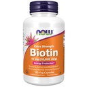AHORA Suplementos de alimentos, Biotina 10 mg (10.000 mcg), Extra Fuerza, Producción de energía*, 120 cápsulas de verduras