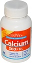 Siglo XXI Calcio 500 + D3, 5 mcg (200 UI), 90 Tabletas