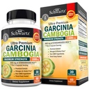 Garcinia Cambogia Píldoras de pérdida de peso - Maximum Strength Appetite Suppressant &amp; Fat Burner for Men &amp; Women - 1600mg Extracto natural > 960mg HCA - Metabolism Booster &amp; Carb Blocker Capsules - 60Ct