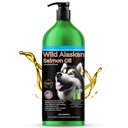 Islandia Puro Salvaje Aceite de Salmón de Alaska para perros &amp; gatos, Aceite de Pesca Omega-3, Suplemento líquido para mascotas, soporta Sistema Inmunitario &amp; Salud del Corazón, 33oz