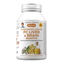 ANDREW LESSMAN PC Liver and Brain Benefits 180 Softgels - Phosphatidyl Choline, el bloque de construcción más importante para el hígado saludable y la estructura cerebral, función. Sin aditivos. Easy to Swallow Softgels