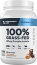 Laboratorios Transparentes Grass-Fed Whey Protein Isolate - Naturalmente Flavored, Gluten Free Whey Protein Powder con 28g de Proteína por Ser " 9 Aminoácidos - 30 Serviciones, Chocolate Mantequilla