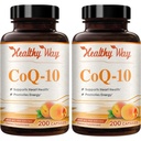 Coenzima Q10 400mg CoQ10 Suplemento - Una vez Daily Coq 10 400mg Powder cápsulas para el antioxidante y el apoyo energético del corazón saludable - Absorción rápida no GMO Ubiquinone Q10 Coenzyme (200 Servings)