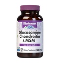 Bluebonnet Nutrition Glucosamine Chondroitin Plus MSM, Glucosamine, Chondroitin Sulfate, Vitamina C &amp; OptiMSM, Bone &amp; Joint Health, Non Gluten Free, Soy Free, Milk Free, 180 Vegetable Capsules