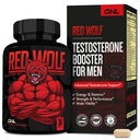 Booster de testosterona de lobo rojo ONL para hombres - Suplemento de último hombre para la resistencia de alta potencia, energía y fuerza - suplemento de testosterona para hombres - w/Tongkat Ali Male Enhancement - 30 Ct