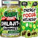 Pure Himalayan Shilajit Gummies - High Potency Gold Grade Resin - Energy Boost and Immune Support for Hombres and Women with Ashwagandha and Shatavari - 120 Gummy - Apple & Kiwi