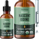 Organic Iodine Liquid for Thyroid Support ← Suplementos Nascent Iodine ← USDA Certified Organic ← Decolorized Potassium Iodide Liquid for Thyroid Support 1100 mcg  2 Fl Oz, Over 1-Year Supply