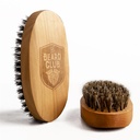 Cepillo de Boar Bristle para Hombres Beard Club - Herramienta de almacenamiento de abedul para el crecimiento de la barba picante, tamante y saludable