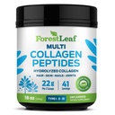 ForestLeaf Collagen Peptides Polvo Desarmado - Hidrolyzed Grass Fed Keto Collagen Protein Powder Tipo 1, 2 & 3 - Pelo Vital, Piel, uñas, juntas, recuperación, 11g Por Serving