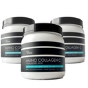 (3-Pack) Amino Collagen C - Colagen Powder (180 Scoops) - Marine Collagen Peptides + Ácido Hialurónico. No Sugar. No Odor. No GMO. EE.UU. para el cabello, la piel, las uñas, las articulaciones, " Gut Health.
